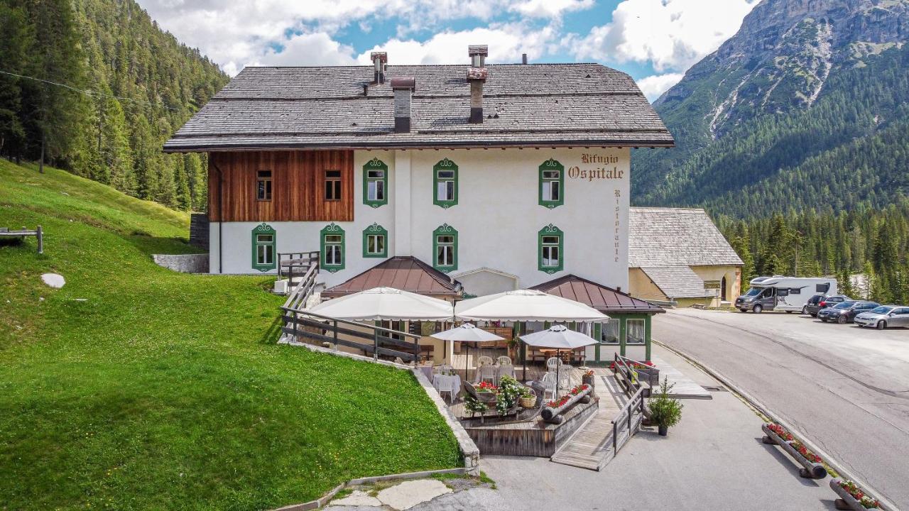 Ristorante Rifugio Ospitale Hotel Cortina dʼAmpezzo Exterior foto