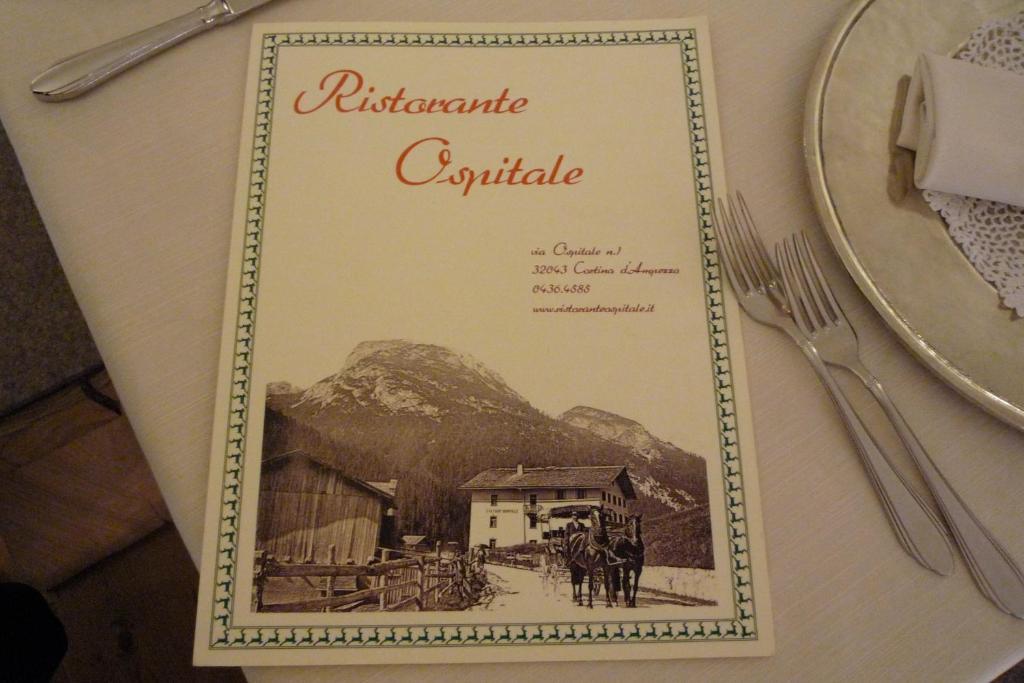 Ristorante Rifugio Ospitale Hotel Cortina dʼAmpezzo Exterior foto